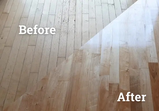 before and after floor sanding dublin